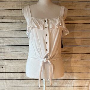 NWT Forever 21 Sleeveless Button Up Top Size Small